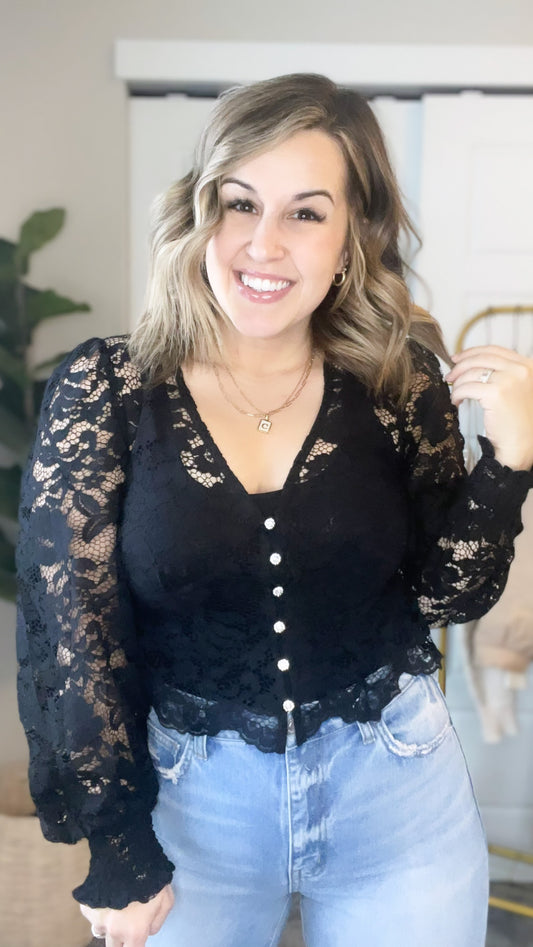 Lace Date Night Top